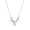 Collana Donna Brosway In Acciaio Con Albero Della Vita E Cristalli Viola Chakra