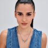 Collana Donna Brosway In Acciaio Con Quadrifoglio E Cristalli Bianchi Chakra 2 Verre Gioielli - l'istituzione del gioiello