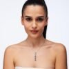 Collana Donna Brosway In Argento 925 Con Cubic Zirconia Blu E Bianchi Fancy 1 Verre Gioielli - l'istituzione del gioiello