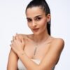 Collana Donna Brosway In Argento 925 Con Cubic Zirconia Blu E Bianchi Fancy 2 Verre Gioielli - l'istituzione del gioiello