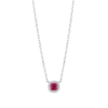Collana Donna Brosway In Argento 925 Con Zirconi Bianchi E Rosso Rubino Fancy 1 - Verre Gioielli Collana Donna Brosway In Argento 925 Con Zirconi Bianchi E Rosso Rubino Fancy