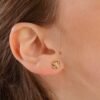 Orecchini Donna Brosway In Acciaio Dorato A Quadrifoglio Con Zircone Bianco 5 - Verre Gioielli Orecchini Donna Brosway In Acciaio Dorato A Quadrifoglio Con Zircone Bianco 1 Verre Gioielli - l'istituzione del gioiello