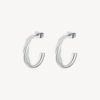 Orecchini Donna Brosway In Acciaio Silver A Cerchio Amy