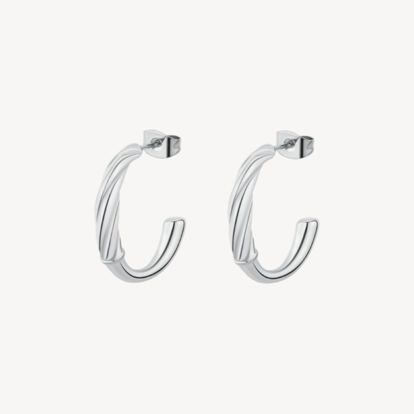 Orecchini Donna Brosway In Acciaio Silver A Cerchio Amy