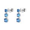 Orecchini Donna Brosway In Argento 925 Con Cubic Zirconia Blu