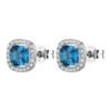 Orecchini Donna Brosway In Argento 925 Con Cubic Zirconia Blu E Bianchi