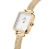Orologio Donna Daniel Wellington In Acciaio Dorato Quadro Mini Evergold 5 - Verre Gioielli Orologio Donna Daniel Wellington In Acciaio Dorato Quadro Mini Evergold 2 Verre Gioielli - l'istituzione del gioiello
