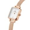 Orologio Donna Daniel Wellington Quadro Mini Melrose In Acciaio Rosato 6 - Verre Gioielli Orologio Donna Daniel Wellington Quadro Mini Melrose In Acciaio Rosato 2 Verre Gioielli - l'istituzione del gioiello