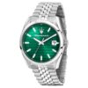 Orologio Uomo Maserati Solo Tempo In Acciaio Silver E Verde Attrazione