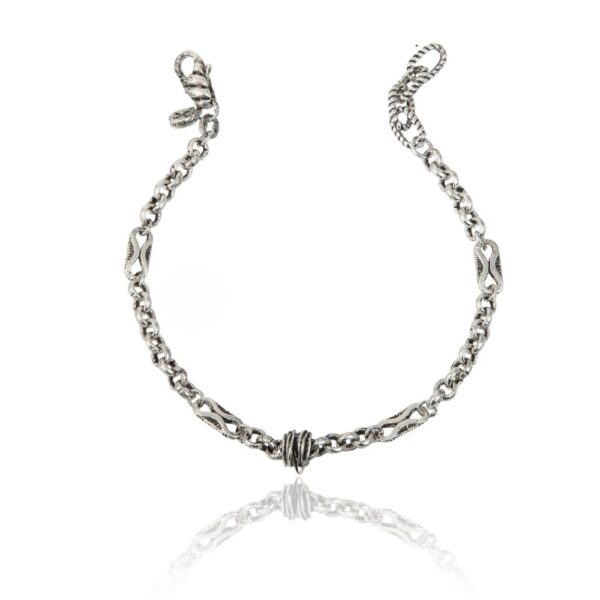 Bracciale A Catena Uomo Giacomo Burroni In Argento 925