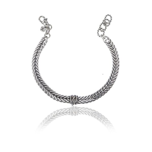 Bracciale Uomo Giacomo Burroni In Argento 925 A Catena Bizantina