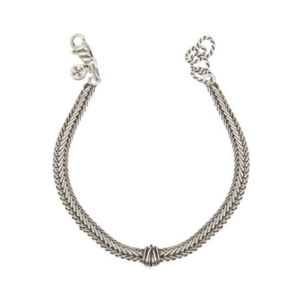 Bracciale Uomo Giacomo Burroni In Argento 925 A Maglia Bizantina