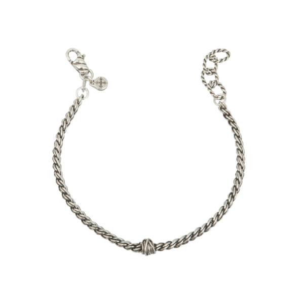 Bracciale Uomo Giacomo Burroni In Argento 925 Intrecciato