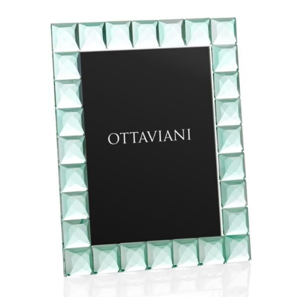 Cornice Portafoto Ottaviani In Cristallo Acquamarina