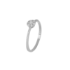 Anello Donna Solitario Igold In Oro Bianco 9 Kt Con Zirconi Bianchi 2 - Verre Gioielli Anello Donna Solitario Igold In Oro Bianco 9 Kt Con Zirconi Bianchi