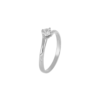 Anello Donna Solitario Igold In Oro Bianco 9 Kt E Zircone Bianco 1 - Verre Gioielli Anello Donna Solitario Igold In Oro Bianco 9 Kt E Zircone Bianco