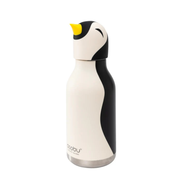 Borraccia Termica Bimbi Asobu Pinguino In Acciaio Inox E Silicone