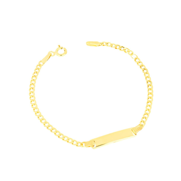 Bracciale Baby IGold In Oro Giallo 9 Kt Con Piastra