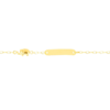 Bracciale Baby Igold In Oro Giallo 9 Kt Con Elefante E Piastra 1 Verre Gioielli - l'istituzione del gioiello