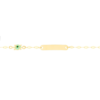 Bracciale Baby Igold In Oro Giallo 9 Kt Con Tartaruga E Piastra 1 Verre Gioielli - l'istituzione del gioiello