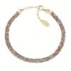 Bracciale Donna Amen Tennis Triplo Filo In Argento Dorato E Zirconi Multicolor 1 - Verre Gioielli Bracciale Donna Amen Tennis Triplo Filo In Argento Dorato E Zirconi Multicolor