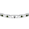 Bracciale Uomo Maserati In Acciaio Silver E Ceramica Verde 2 Verre Gioielli - l'istituzione del gioiello