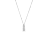 Collana Donna Trilogy Igold In Oro Bianco 9 Kt Con Zirconi Bianchi