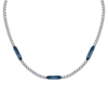 Collana Uomo Maserati In Acciaio Silver E Blu