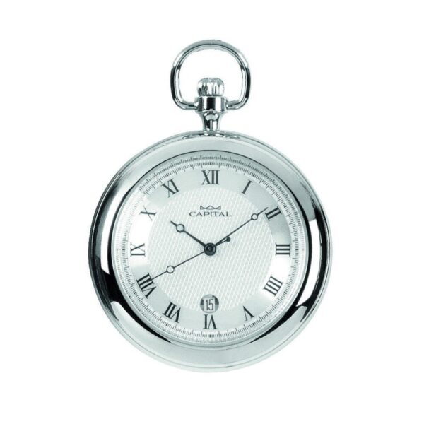 Orologio Da Tasca Capital Prestige In Acciaio Con Catena