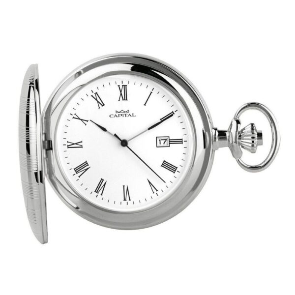 Orologio Da Tasca Capital Uomo Prestige In Acciaio Doppia Cassa