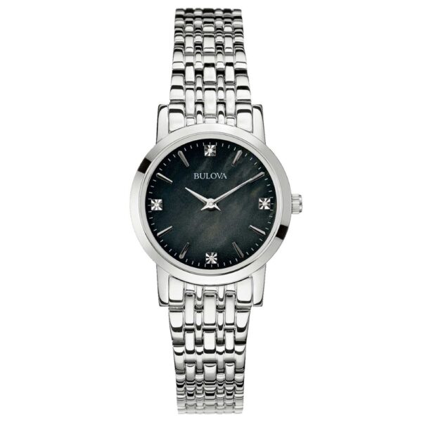 Orologio Donna Bulova Solo Tempo Classic Lady In Acciaio Con Diamanti