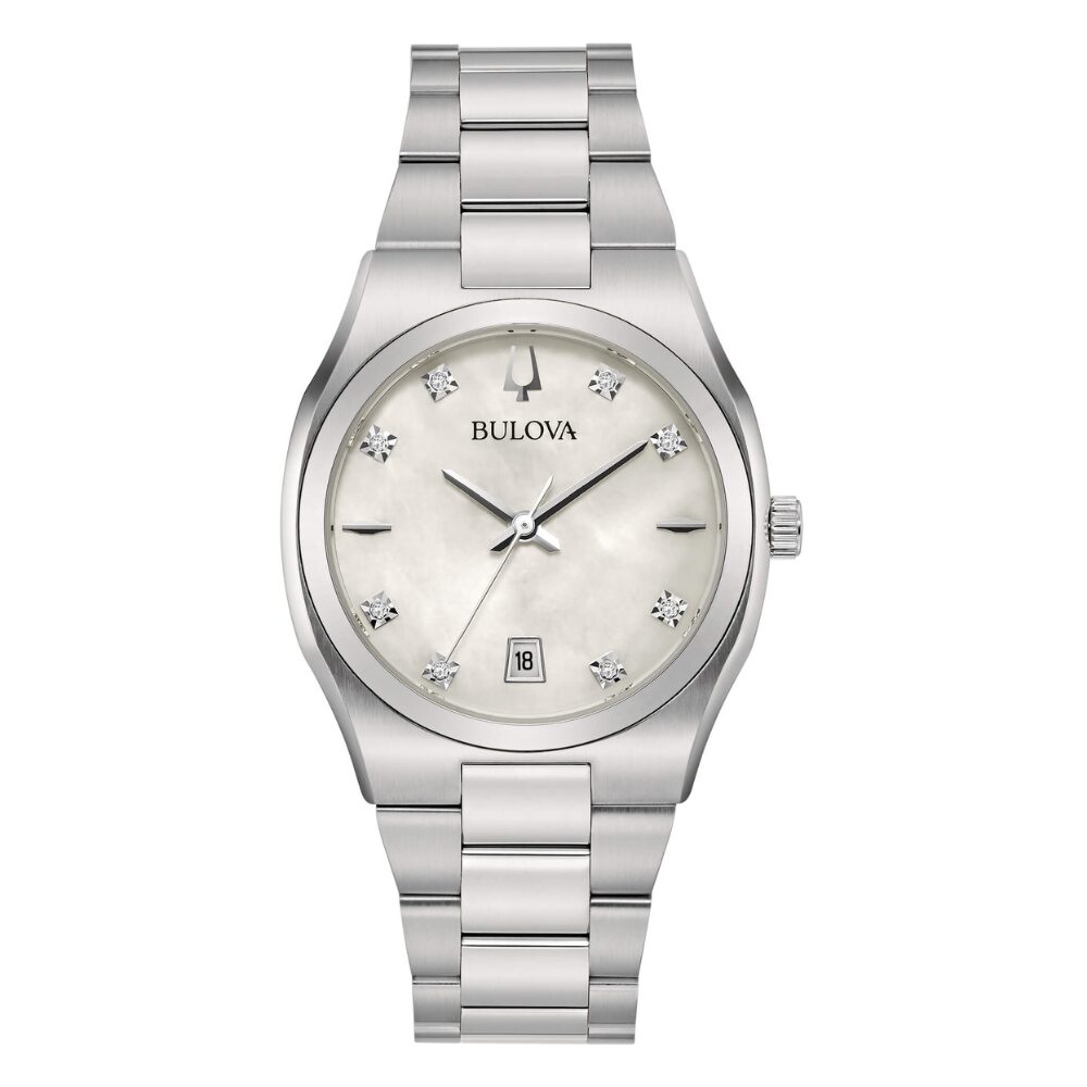 Orologio Donna Bulova Surveyor Lady In Acciaio E Diamanti