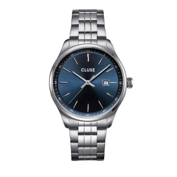 Orologio Uomo Solo Tempo Cluse Anthéor In Acciaio Silver