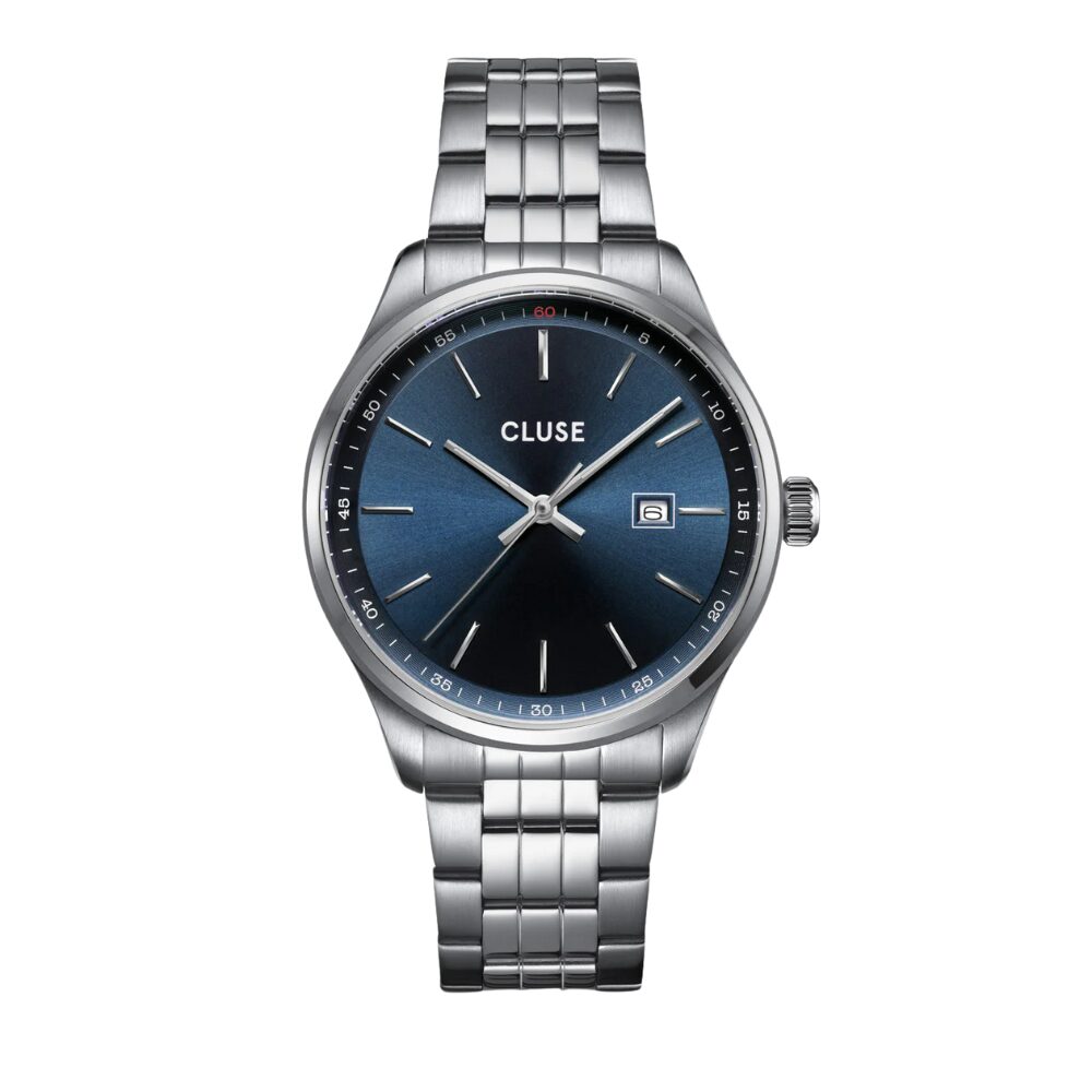 Orologio Uomo Solo Tempo Cluse Anthéor In Acciaio Silver