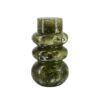 Vaso Ambroso In Vetro Verde Marmo 1 - Verre Gioielli Vaso Ambroso In Vetro Verde Marmo