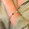 Bracciale Donna Boccadamo In Bronzo Placcato Oro Giallo E Cristalli Verde E Giallo 1 Verre Gioielli - l'istituzione del gioiello