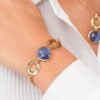 Bracciale Donna Boccadamo In Bronzo Placcato Oro Giallo E Cristallo Blu 5 - Verre Gioielli Bracciale Donna Boccadamo In Bronzo Placcato Oro Giallo E Cristallo Blu 1 Verre Gioielli - l'istituzione del gioiello