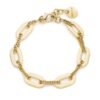 Bracciale Donna Unoaerre Con Maglie Ovali In Bronzo Dorato E Placcatura Oro Giallo 1 Verre Gioielli - l'istituzione del gioiello