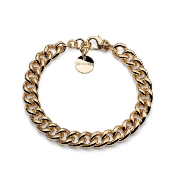 Bracciale Donna Unoaerre Groumette In Bronzo Placcato Oro Giallo