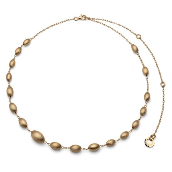 Collana Donna Unoaerre In Argento 925 Dorato Satinato