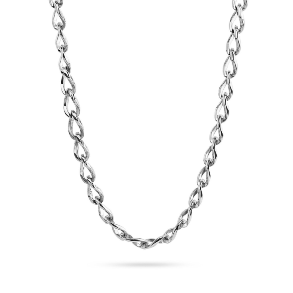 Collana Uomo Boccadamo Man In Acciaio Silver A Maglia Marina 3 - Verre Gioielli Collana Uomo Boccadamo Man In Acciaio Silver A Maglia Marina