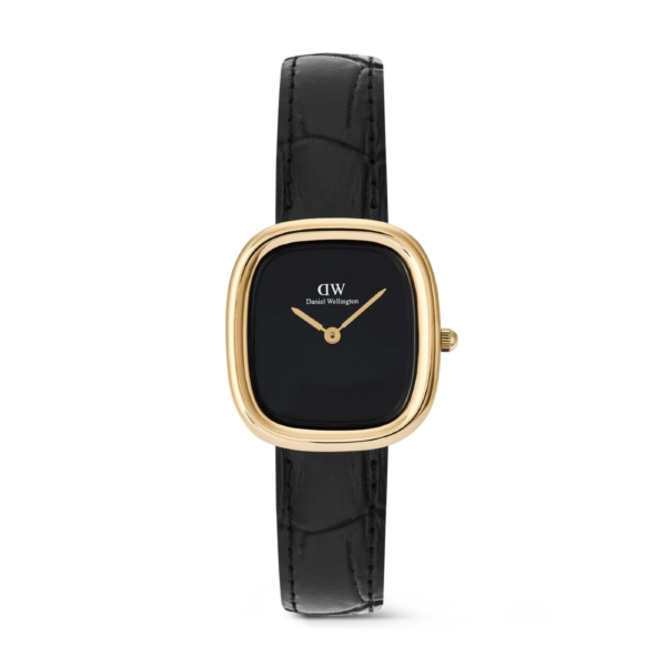 Orologio Donna Daniel Wellington Margot Reading In Acciaio E Pelle Nera