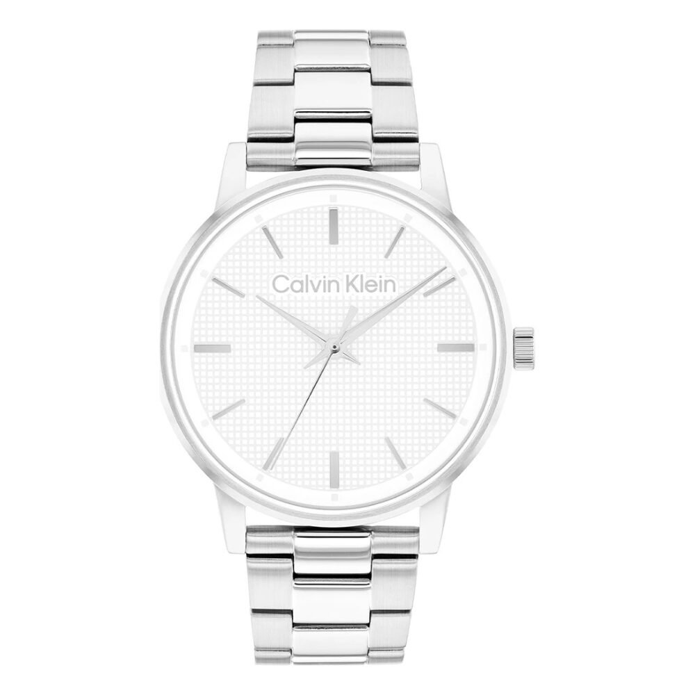 Orologio Uomo Calvin Klein In Acciaio Silver Linked