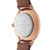 Orologio Uomo Classic Amber Daniel Wellington In Acciaio Rosato E Pelle Marrone 3 Verre Gioielli - l'istituzione del gioiello