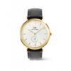 Orologio Uomo Classic Sheffield Daniel Wellington In Acciaio E Pelle Nera