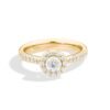 Anello Donna Solitario Recarlo In Oro Giallo 18 Kt E Diamanti 0.407 Ct