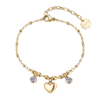 Bracciale Donna Brosway In Acciaio Dorato Con Cuore E Cristalli Bianchi 4 - Verre Gioielli Bracciale Donna Brosway In Acciaio Dorato Con Cuore E Cristalli Bianchi