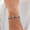 Bracciale Uomo Brosway Riptide In Acciaio Silver E Reutenio 3 Verre Gioielli - l'istituzione del gioiello