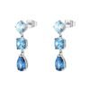 Orecchini Donna Brosway Dreaming In Acciaio Silver E Cubic Zirconia Celesti