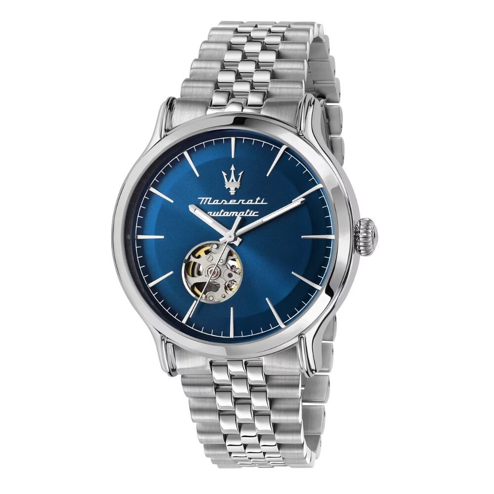 Orologio Uomo Maserati Automatico In Acciaio Silver Epoca